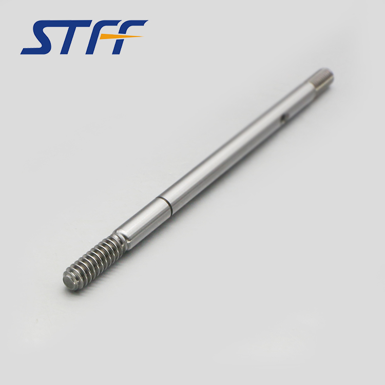 Worm motor shaft with screws